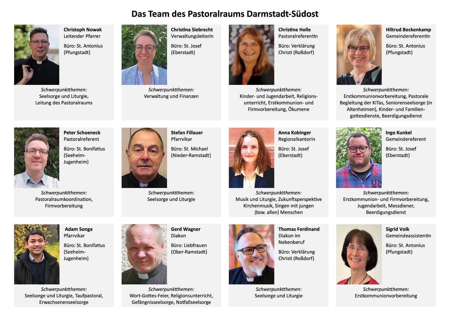 Das Team des Pastoralraums Darmstadtüdost (c) Christoph Nowak