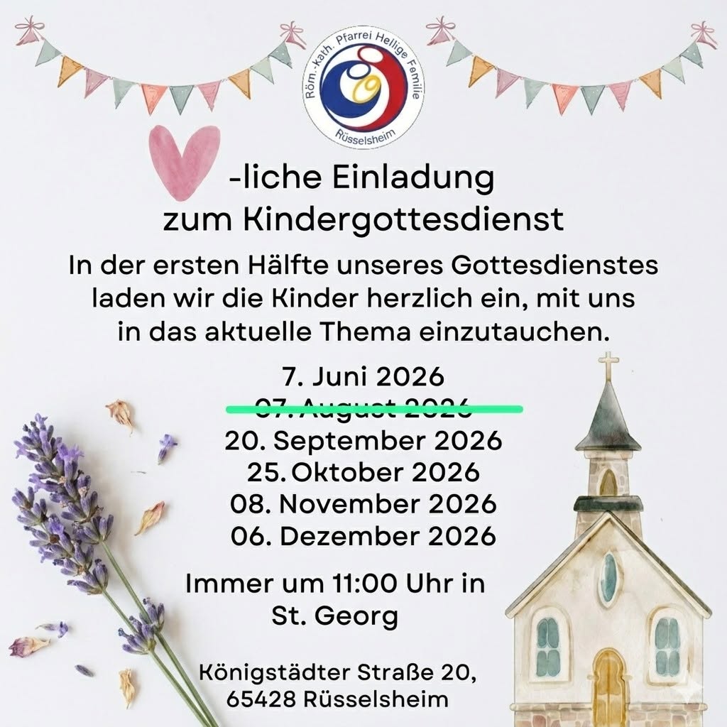 Kindergottesdienste 2026