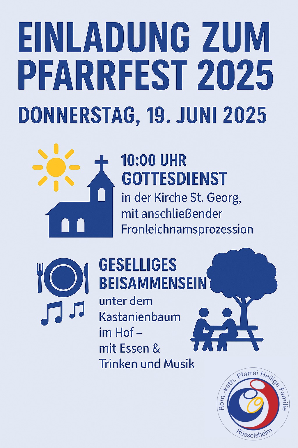 Plakat Pfarrfest 2025