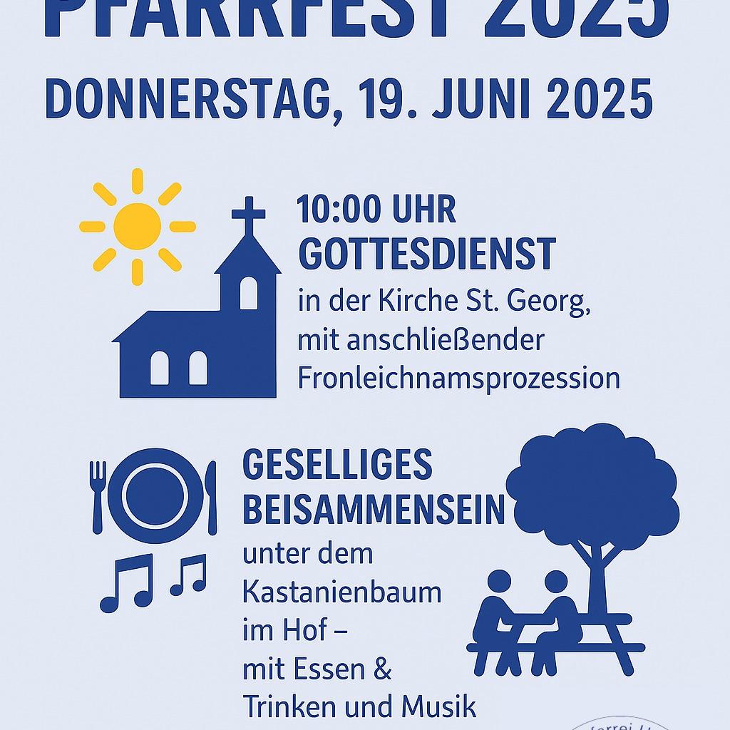 Plakat Pfarrfest 2025