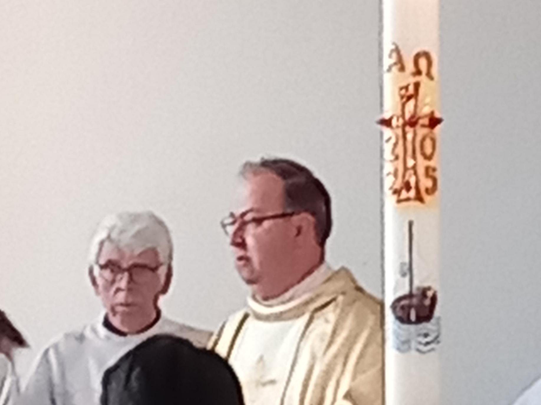 Bei der feierlichen Messe