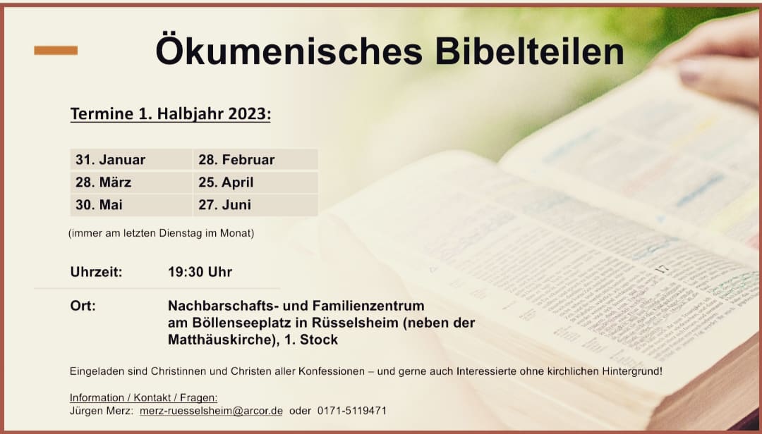 ökumenisches Bibelteilen 2023 (c) Jürgen Merz
