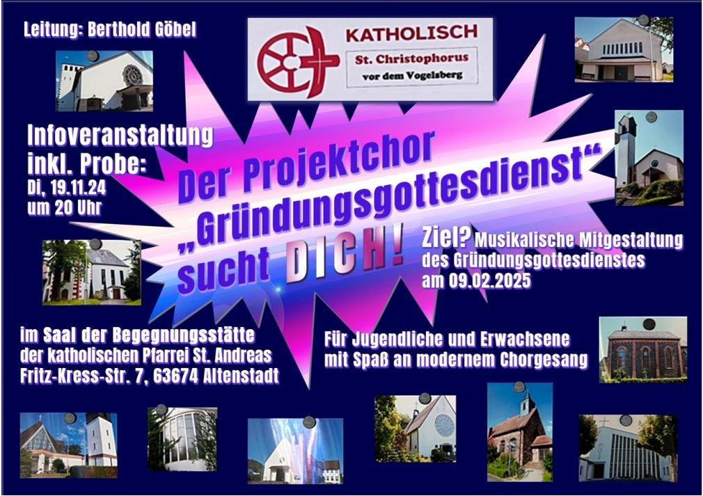 Flyer Projektchor 2024