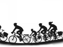 stilisierte Radfahrer