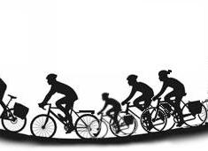 stilisierte Radfahrer