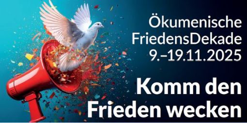 Friedenstaube und Termin der Friedensdekade