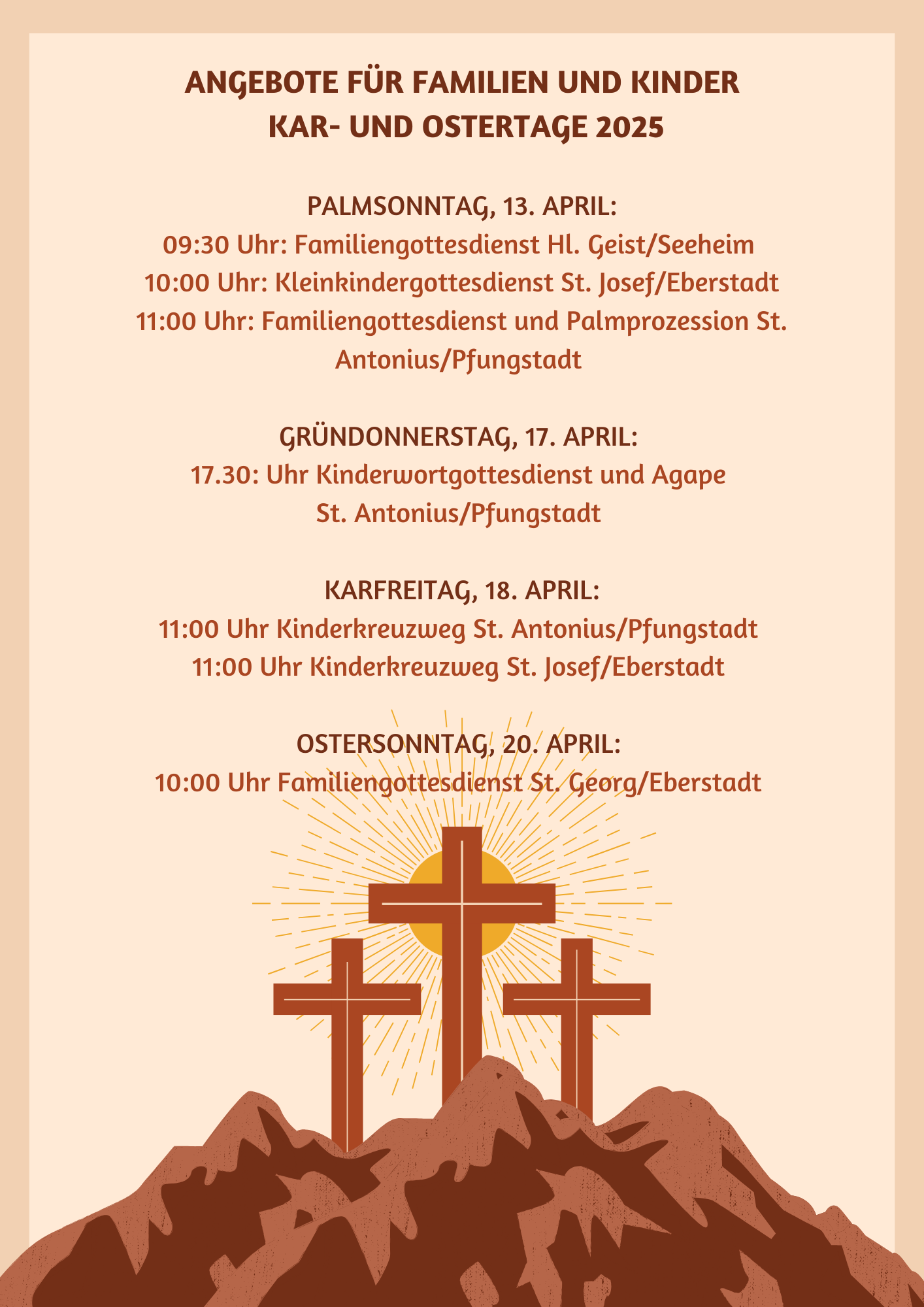 Kar- und Ostertage Kinder 2025