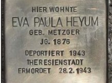 Stolperstein für Eva Paula Heyum