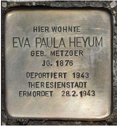 Stolperstein für Eva Paula Heyum