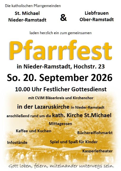 Ankündigung Pfarrfest