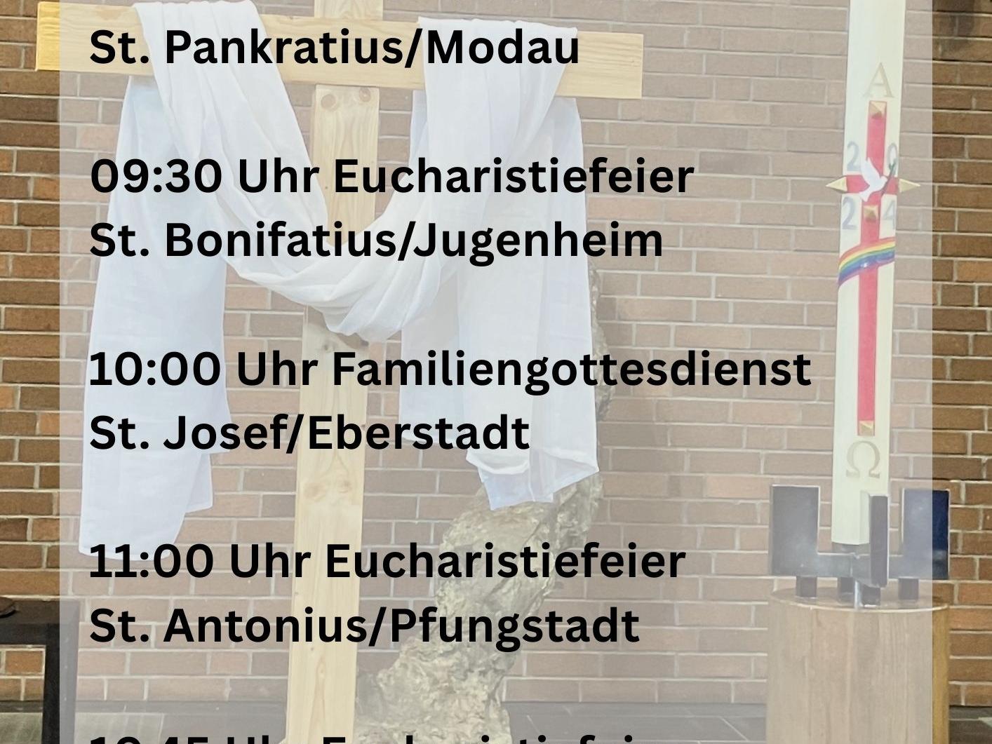 Gottesdienste am Ostertag