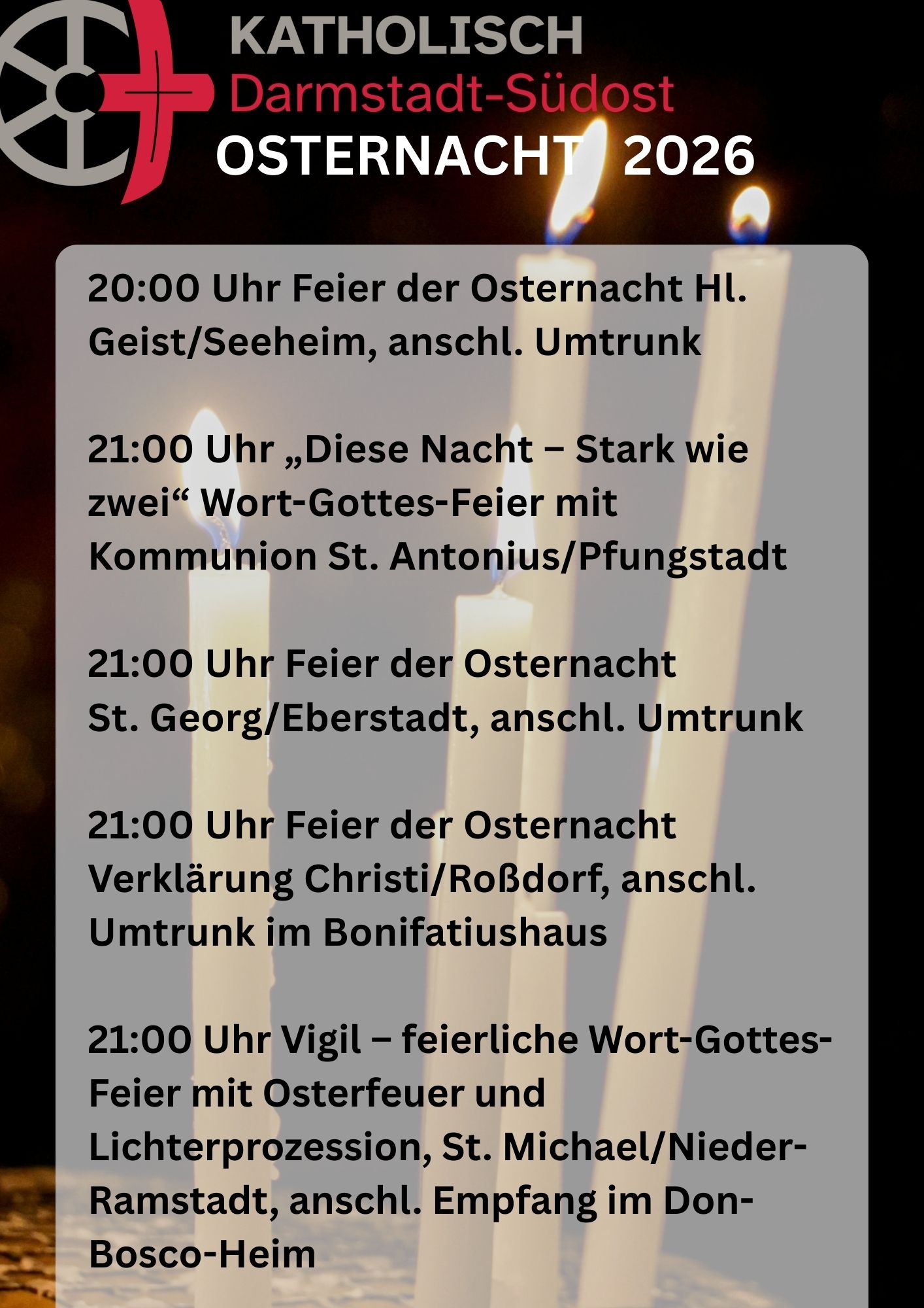 Gottesdienste in der Osternacht