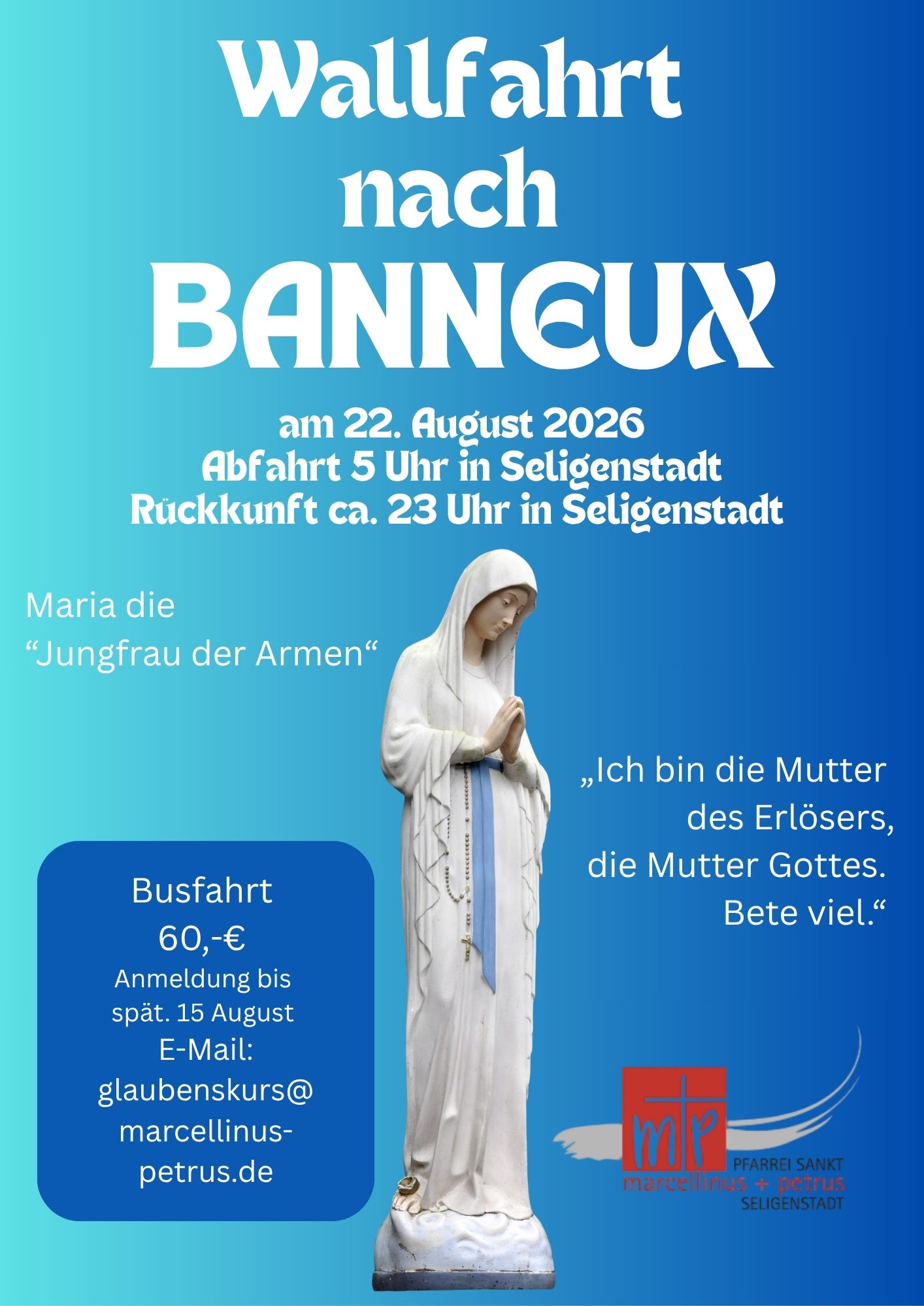 Banneux-Wallfahrt 2026