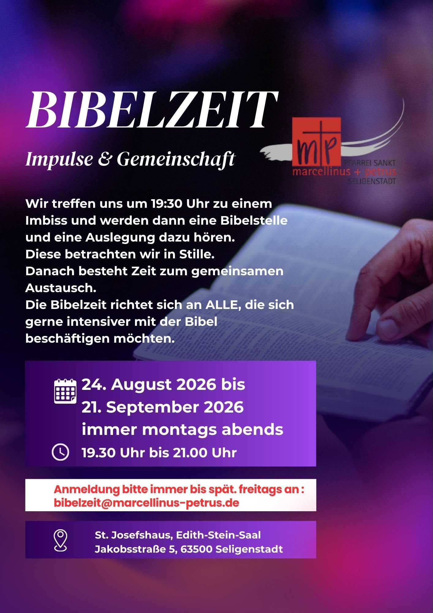 Bibelzeit 2026 (c) Pfarrei