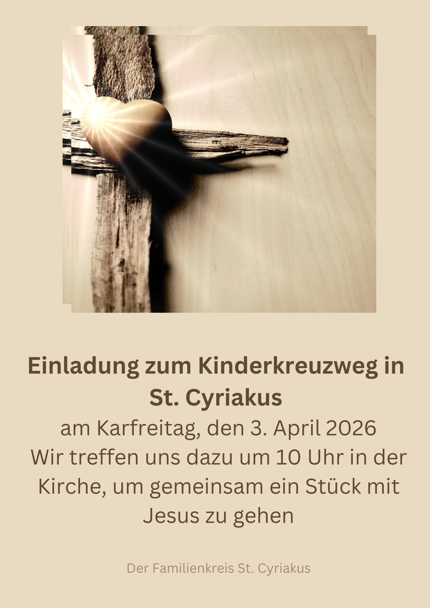 Kinderkreuzweg 26 Plakat