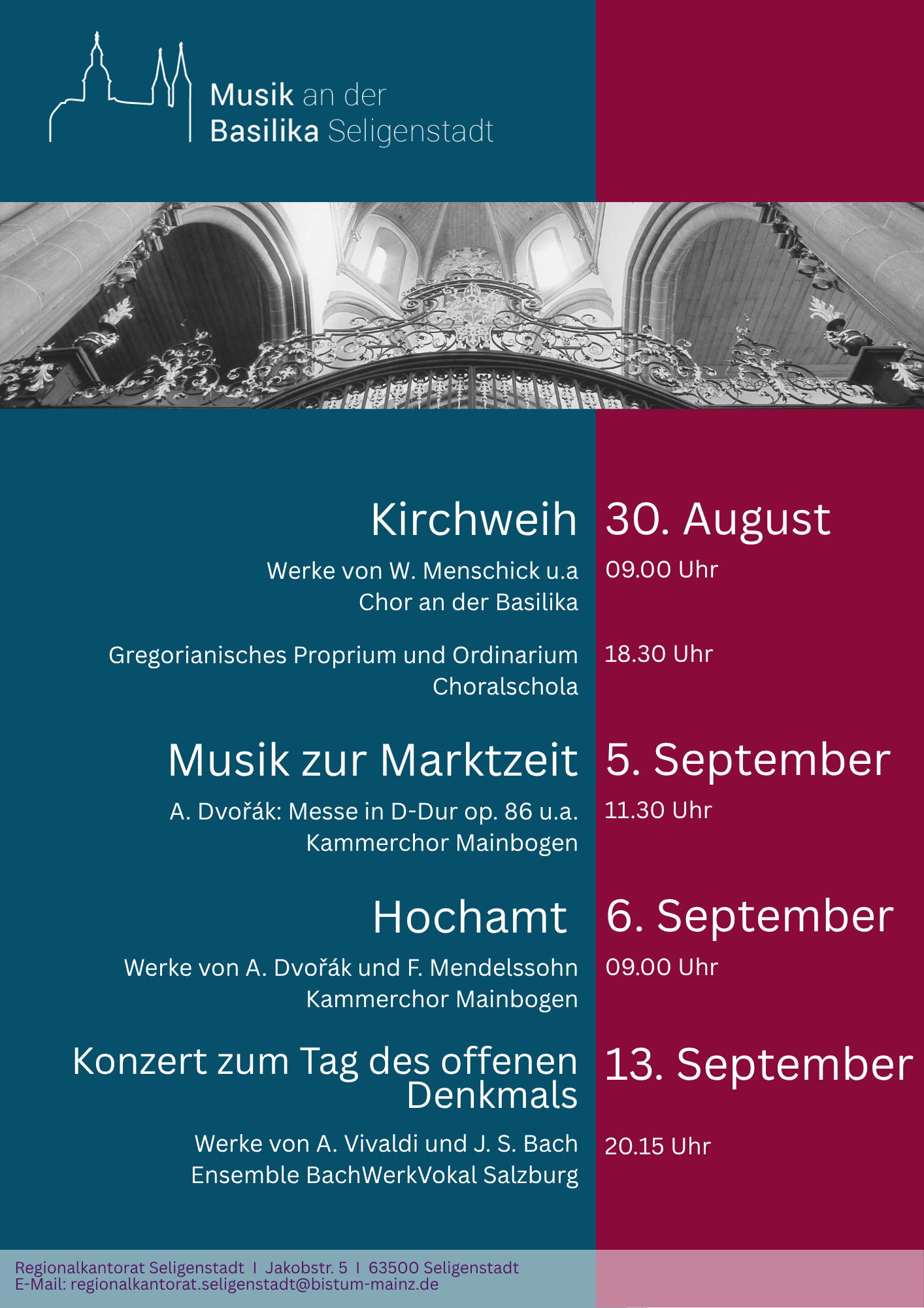 Musik an der Basilika 2026-09 (c) Regionalkantorat