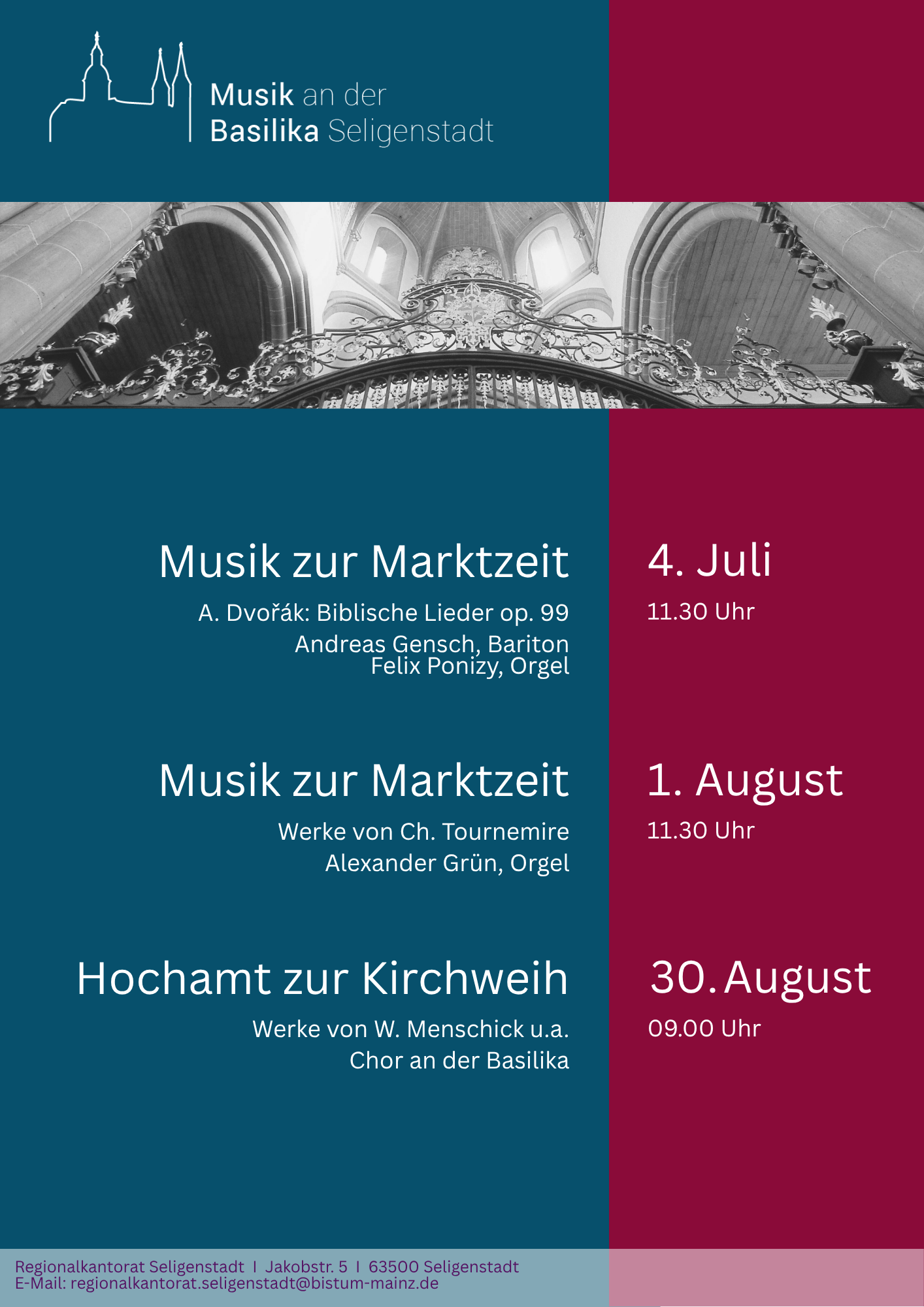 Musik an der Basilika 2026-7 (c) Regionalkantorat