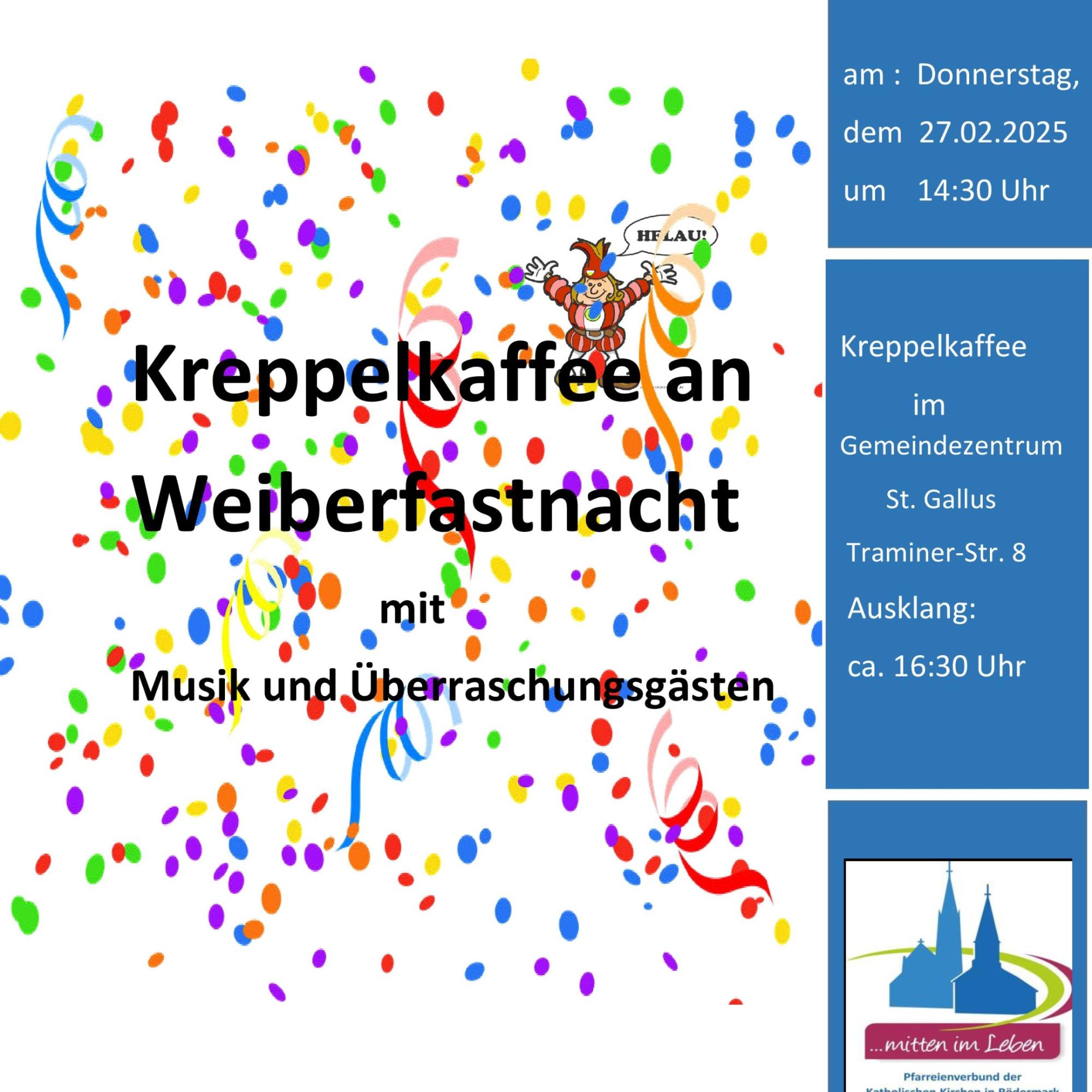 1 - Plakat Kreppelkaffee - 27.02.2025