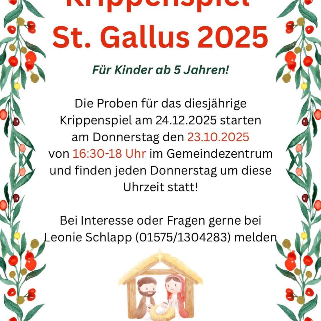 Krippenspiel St. Gallus
