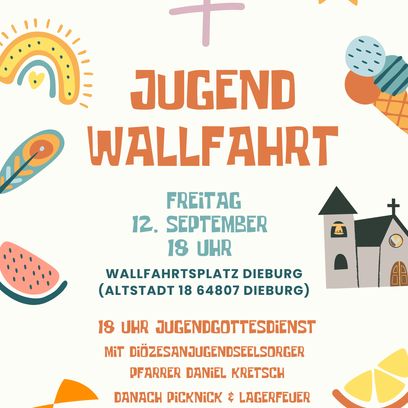 Plakat Jugendwallfahrt - 12.09.2025