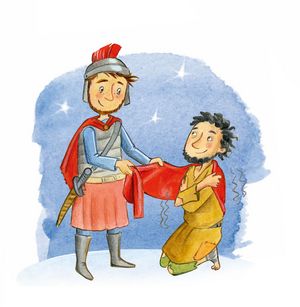 Sankt_Martin_Mantelteilung