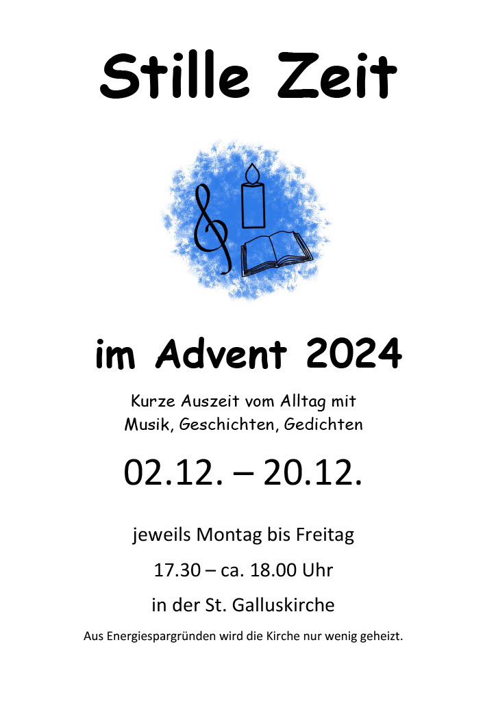 Stille Zeit - Plakat 2024 (c) H. Semdner