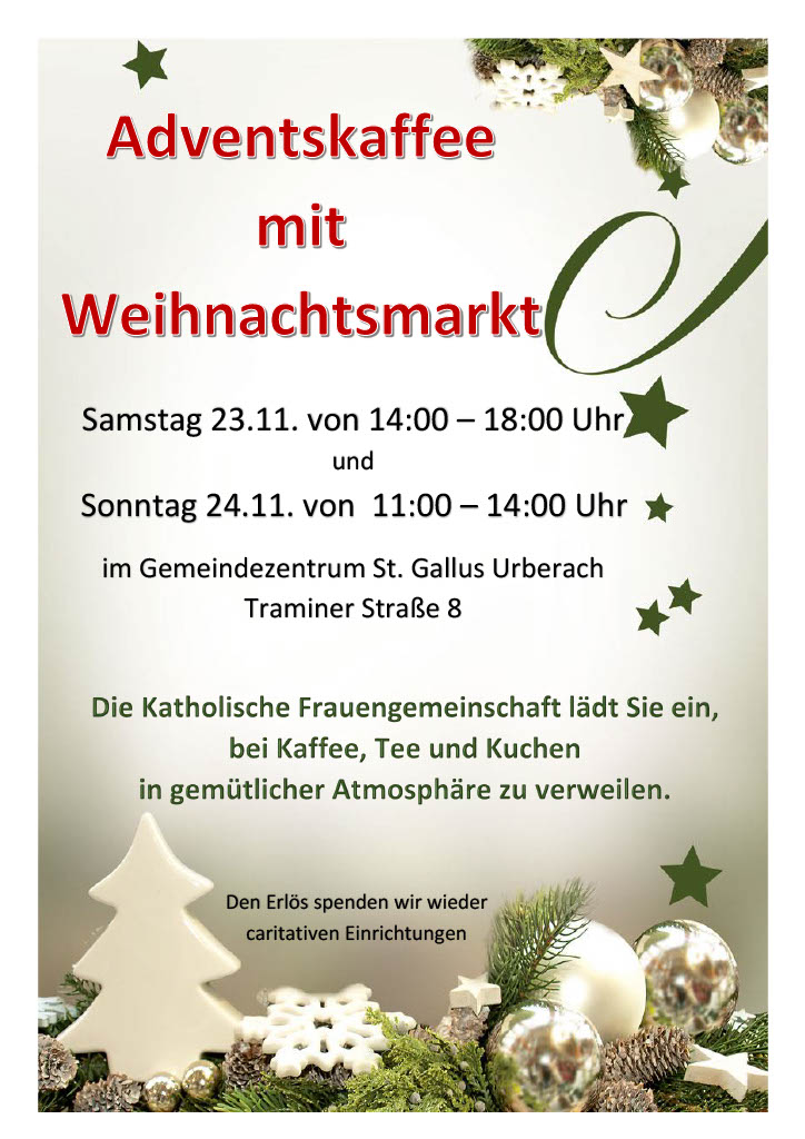 kfd Adventskaffee Plakat 2024 (c) A. Witzel