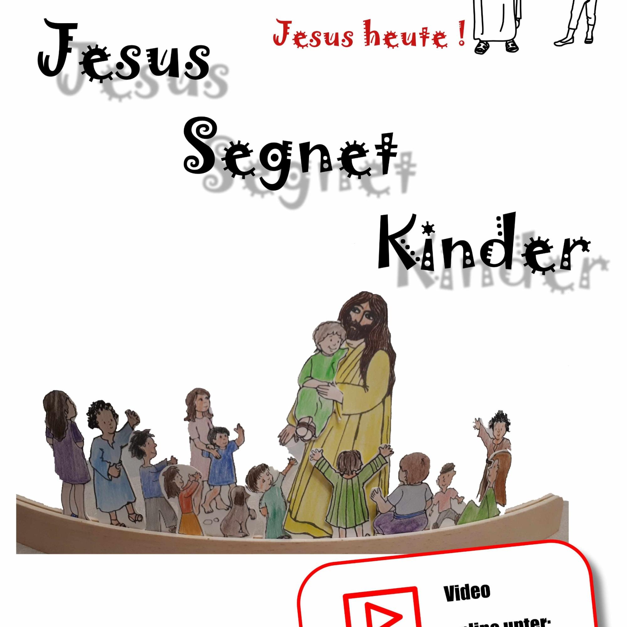 Jesus segnet Kinder