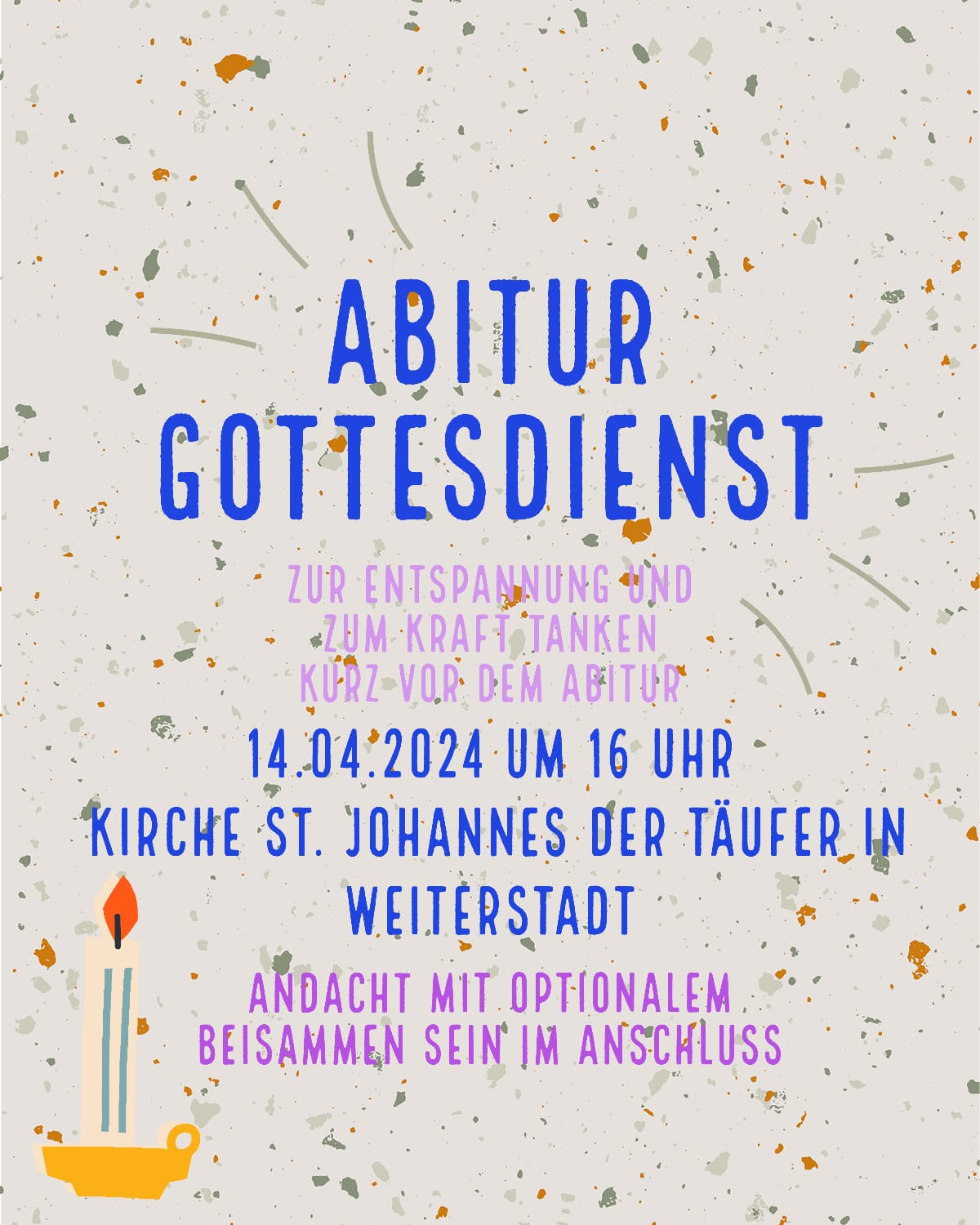 Abi-Mutmach-Gottesdienst am 14. April 2024 (c) Elisabeth Holzheuser