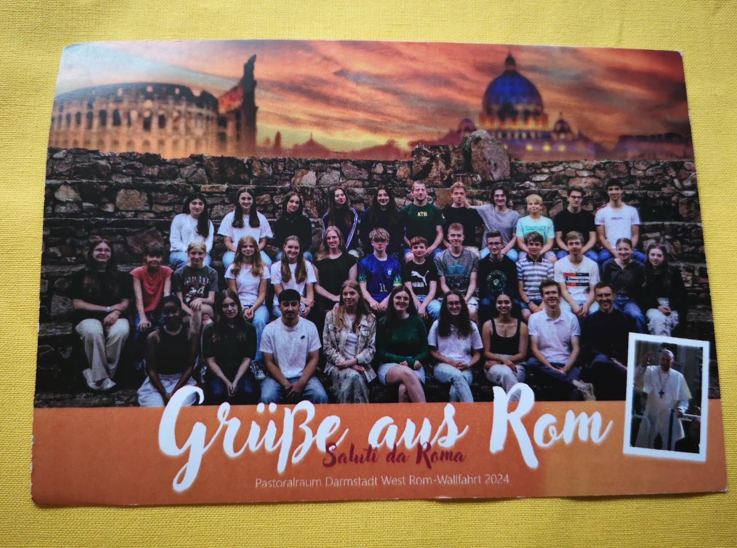 Romwallfahrt Minis 2024 - Grüße aus Rom! (c) Maria Lorenz