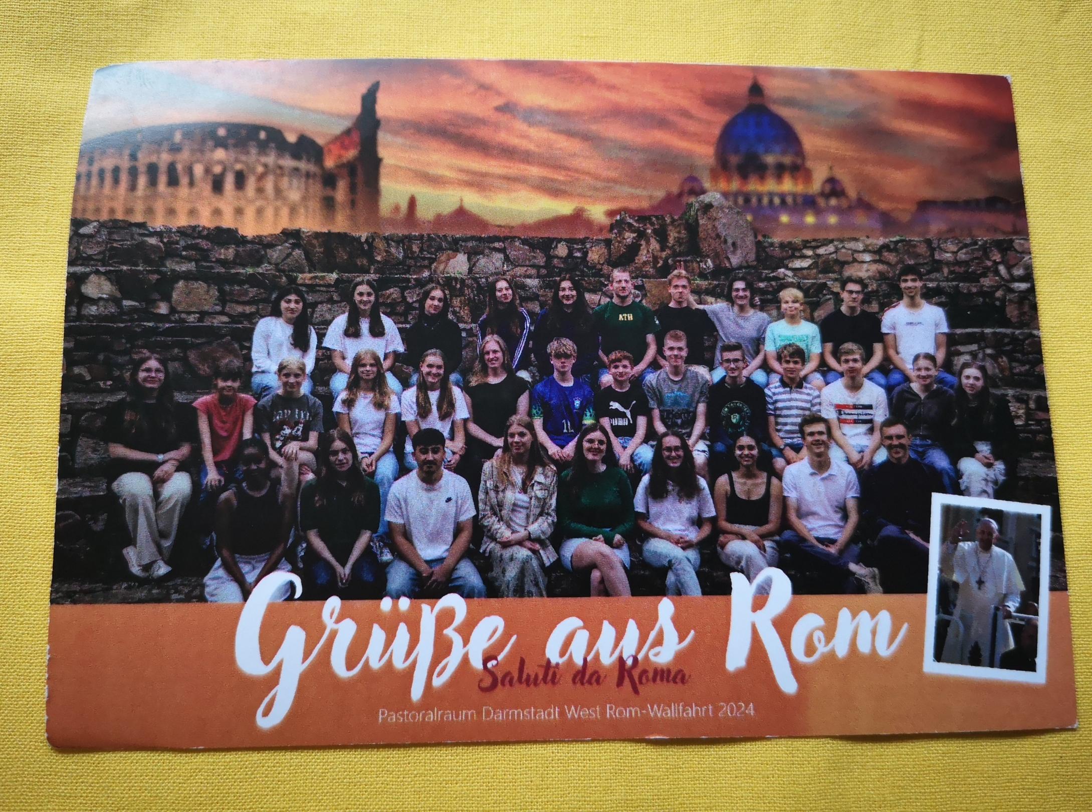 Romwallfahrt Minis 2024 - Grüße aus Rom!
