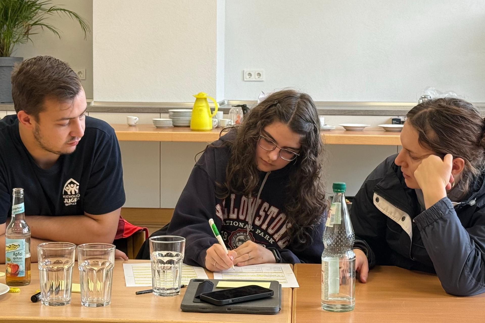 Konzentriert gearbeitet wurde auch