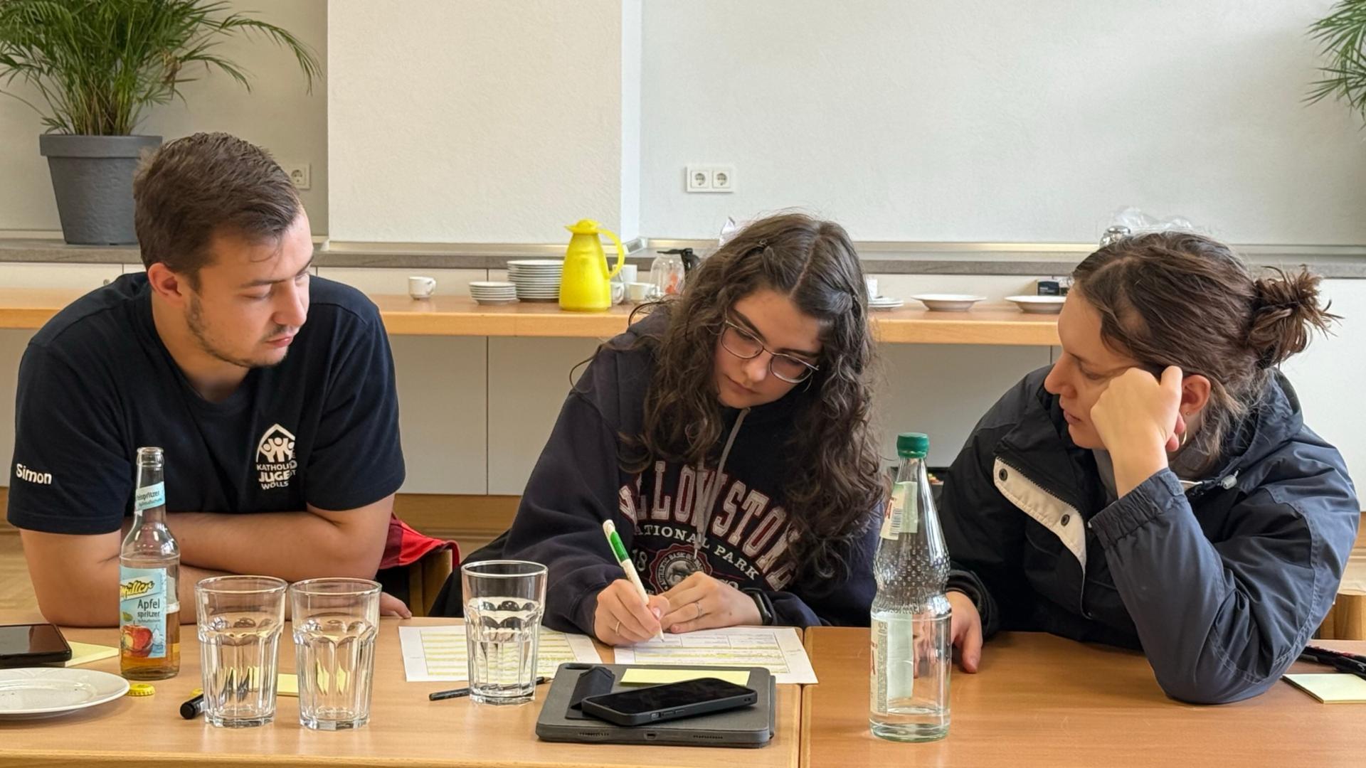 Konzentriert gearbeitet wurde auch