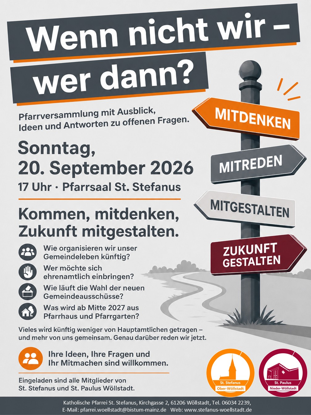 Plakat Pfarrversammlung 2/26