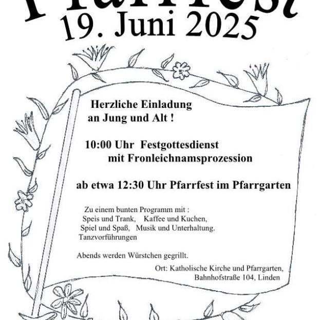 Pfarrfest in Linden am 19. Juni 2025