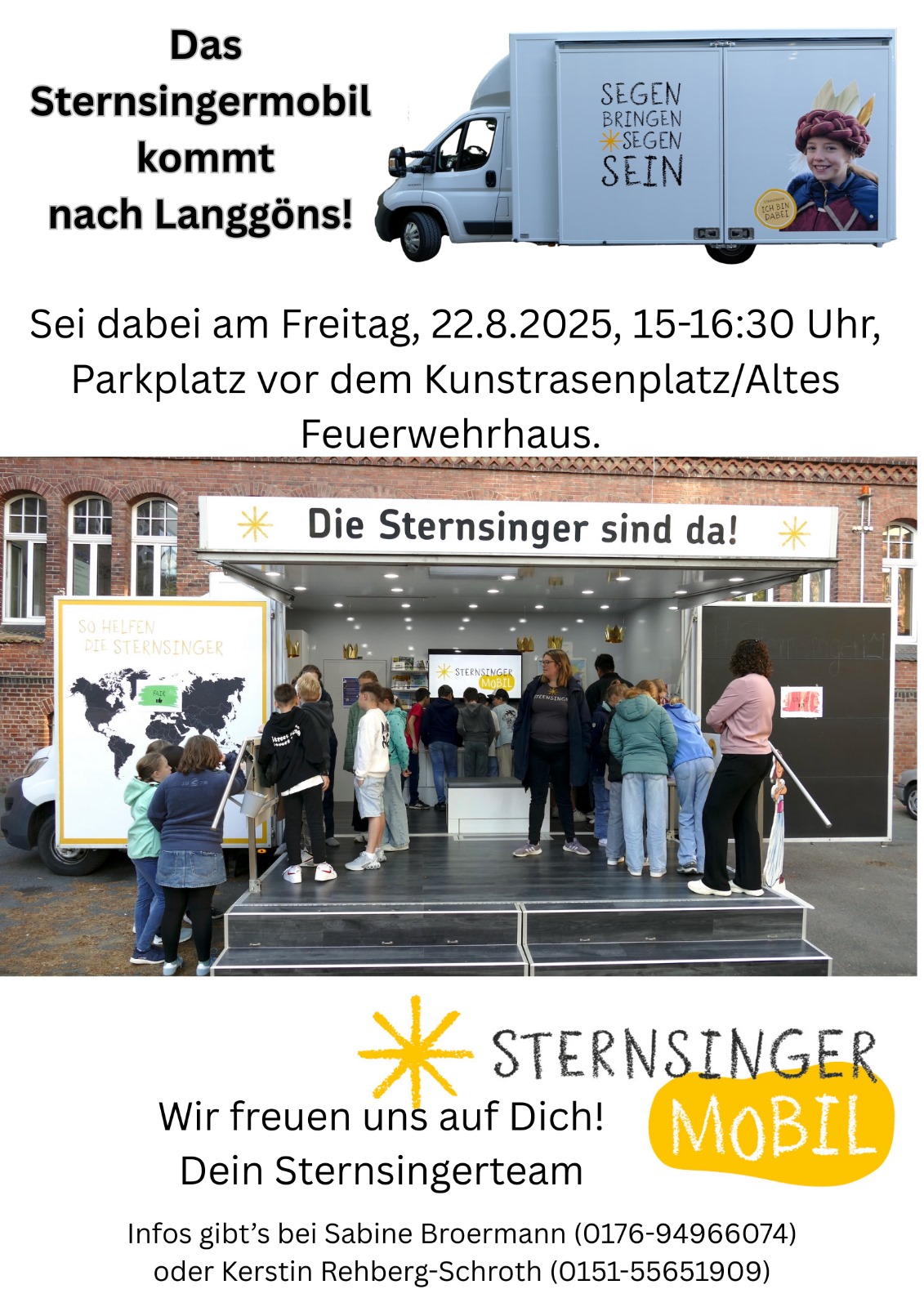 Sternsingermobil in Langgöns! (c) Bilder: Die Sternsinger; Gestaltung: Pfarrei St. Josef