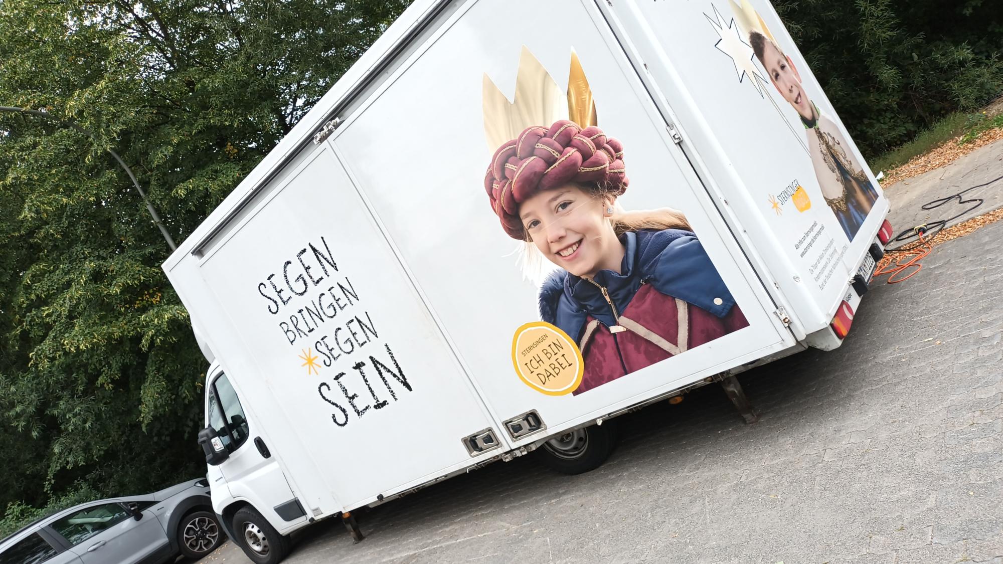 Das Sternsingermobil kam nach Langgöns