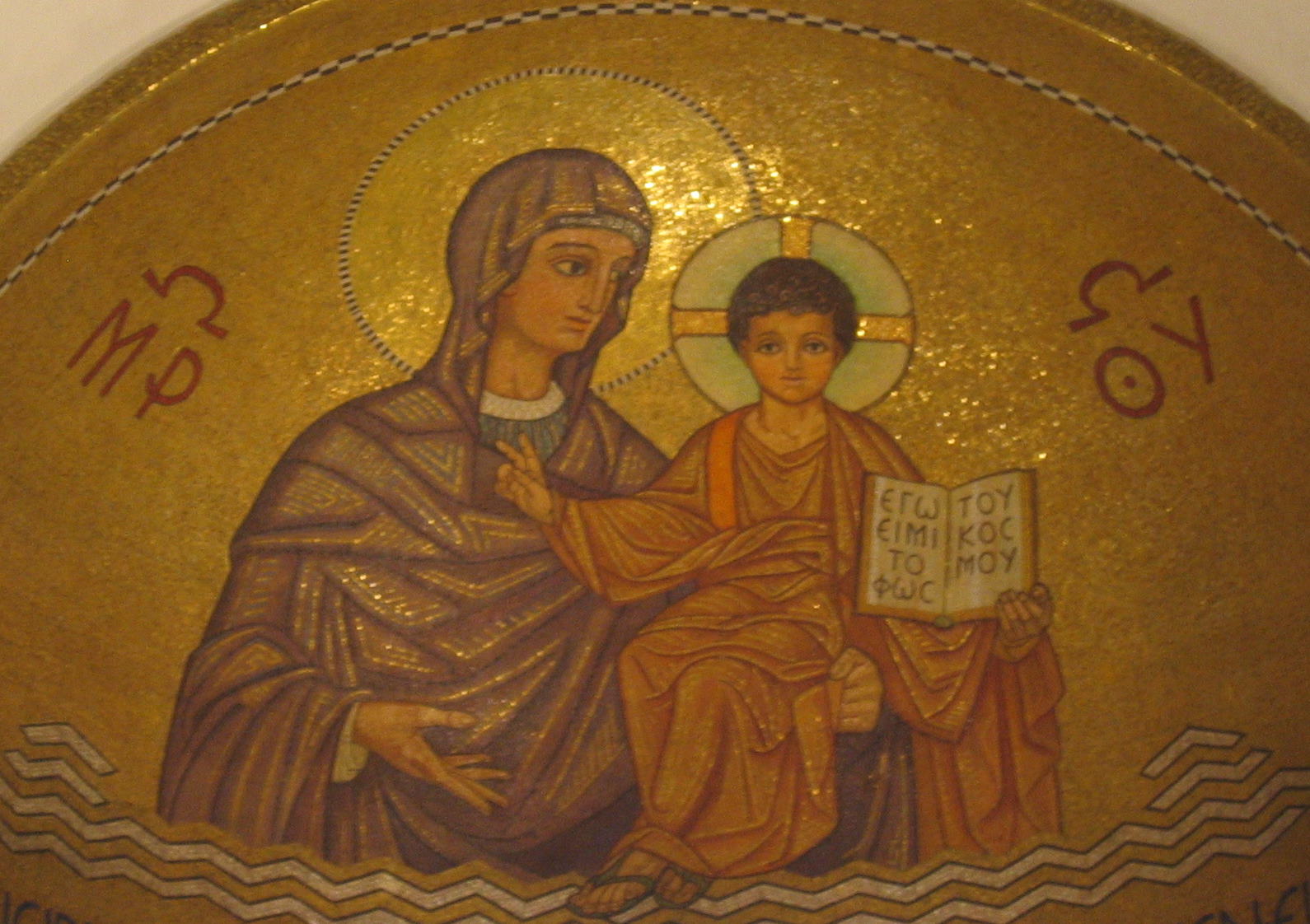 Altarbild in der Dormitio-Abteikirche in Jerusalem (c) Kerstin Rehberg-Schroth