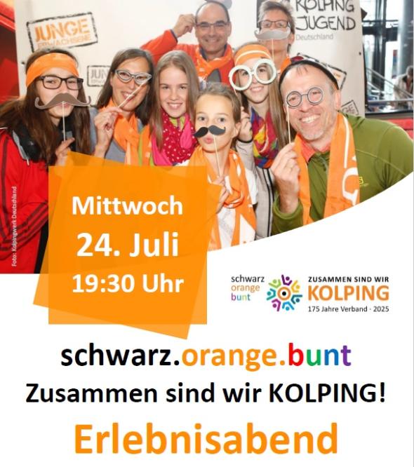 Herzliche Einladung zum Erlebnisabend der Kolpingsfamilie Pohlheim (c) Kolpingwerk Deutschland
