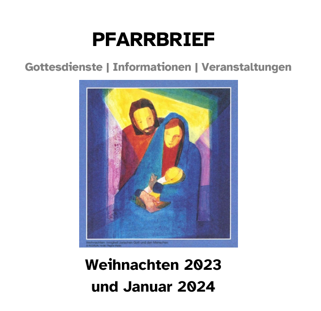 Der Pfarrbrief für Weihnachten 2023 (c) Pfarreienverbund Am Limes