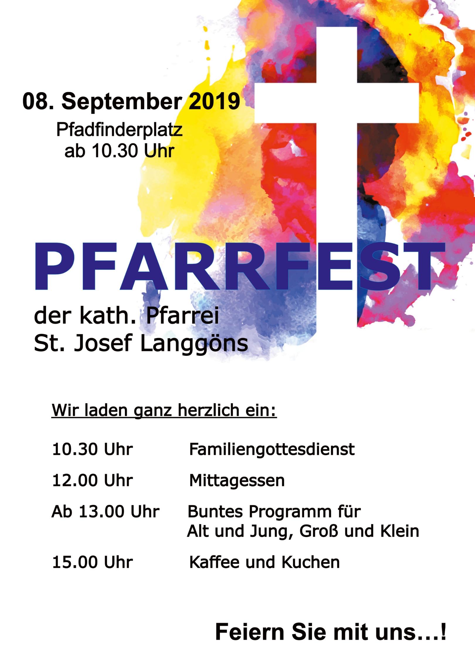 Plakat Pfarrfest