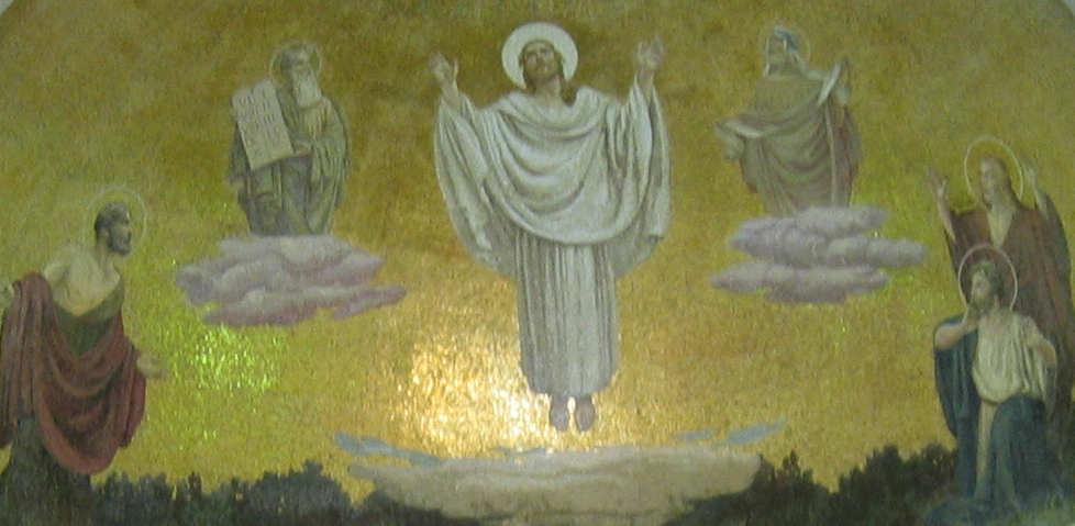 Mosaik in der Verklärungsbasilika auf Berg Tabor