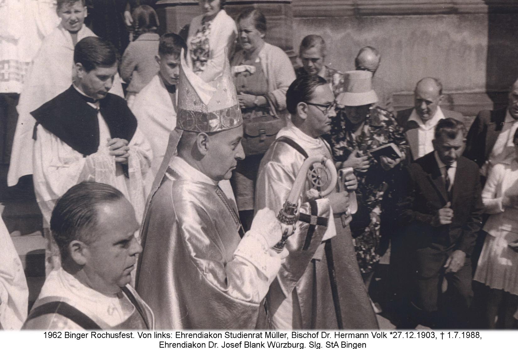 1962_08_19_Bischof Volk (c) Slg. Stadtarchiv Bingen