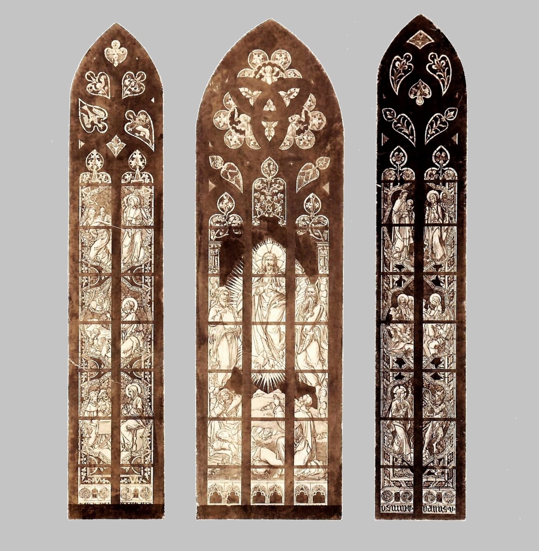 1895-Die drei Chorfenster (c) Rochusbruderschaft