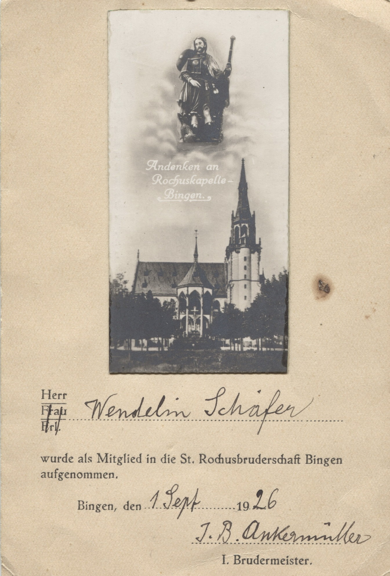 1926-Wendelin Schäfer (c) Wendelin Schäfer