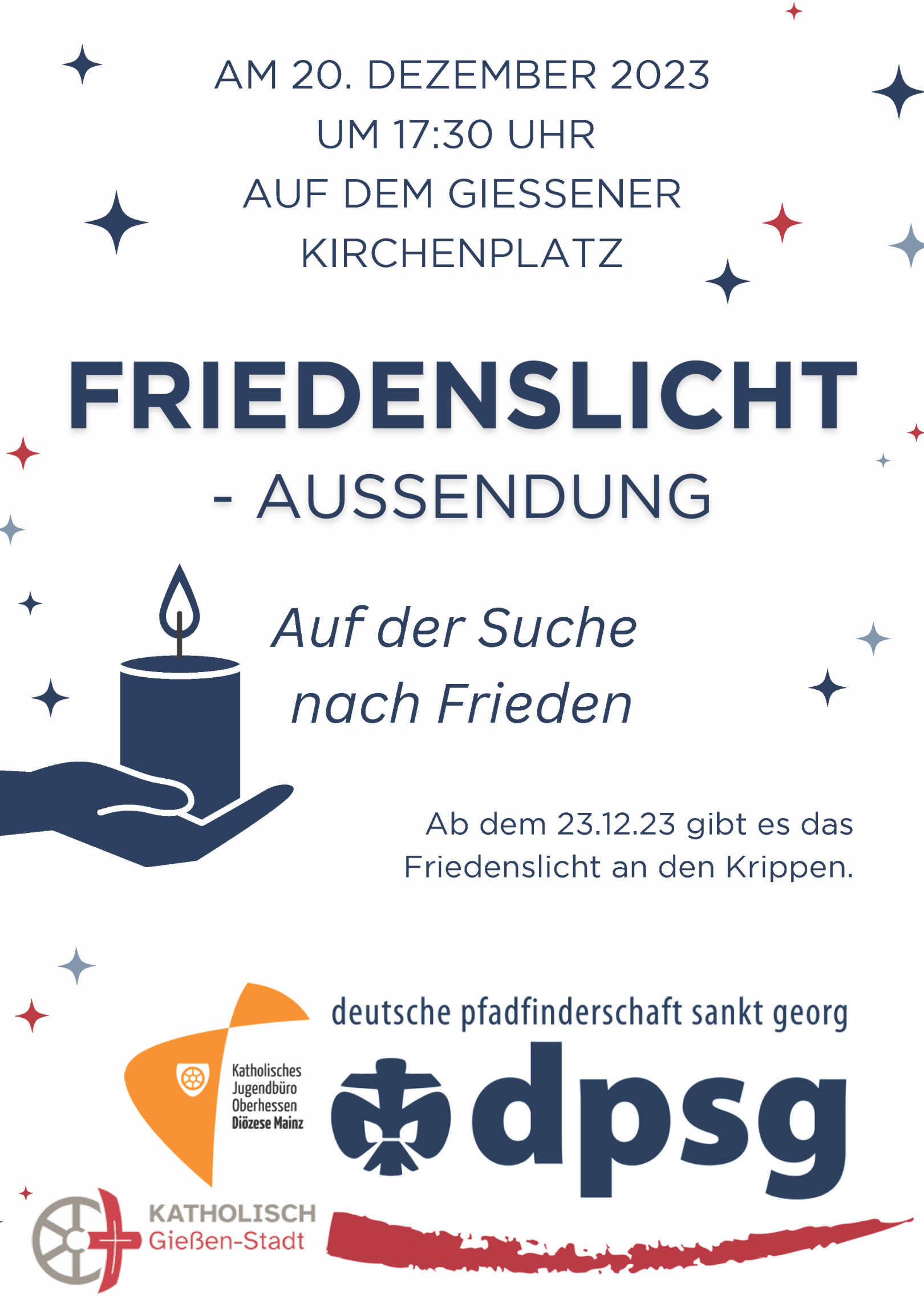 Friedenslicht 2023 (c) Pastoralraum Gießen-Stadt