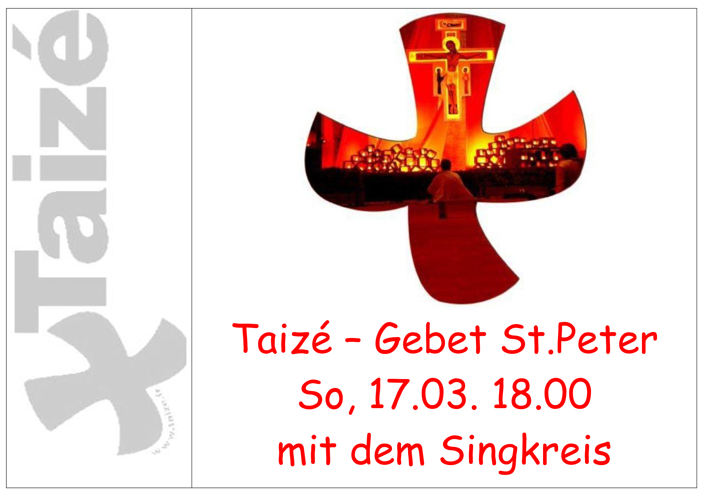 Taizé-Gebet mit dem Singkreis