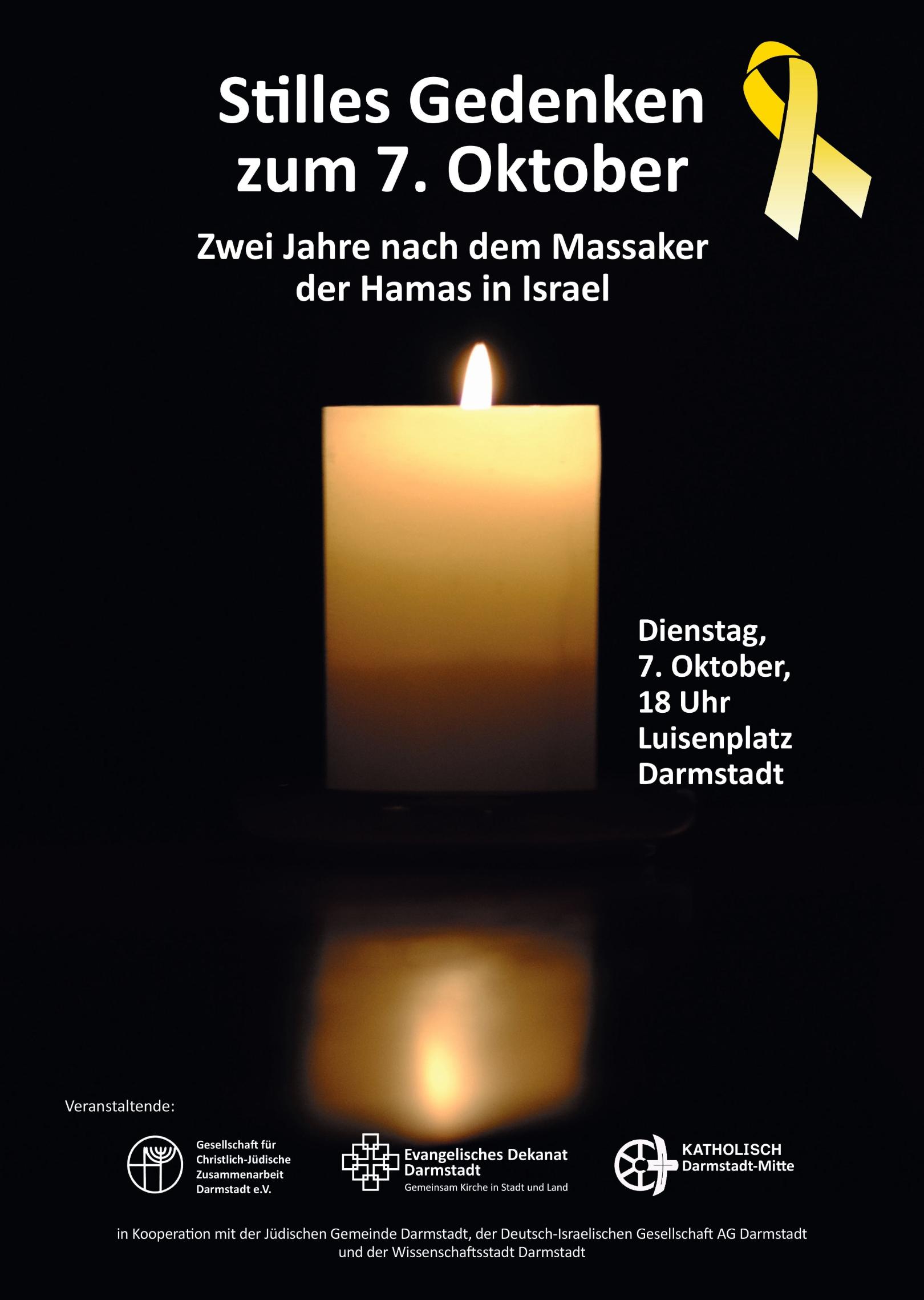 Plakat Gedenken 7 Okt_Druck 2 (c) Pastoralraum DaMi