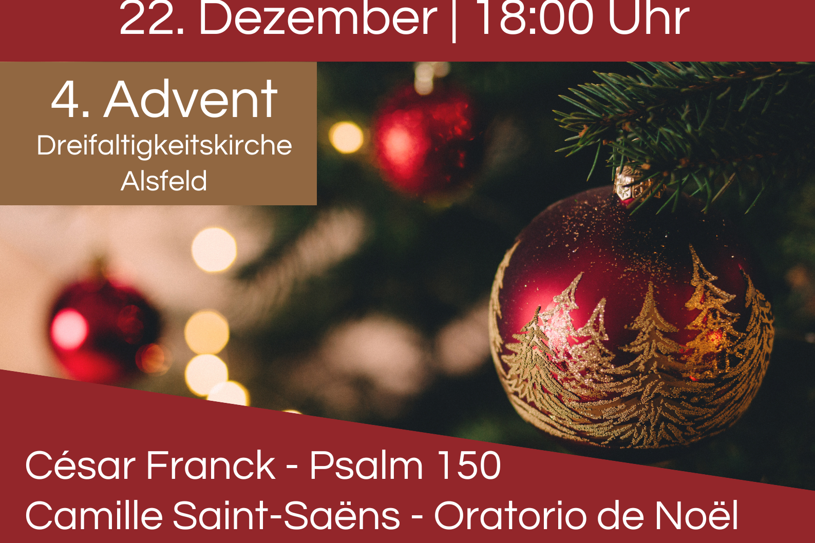 Plakat - Adventskonzert 22.12.24