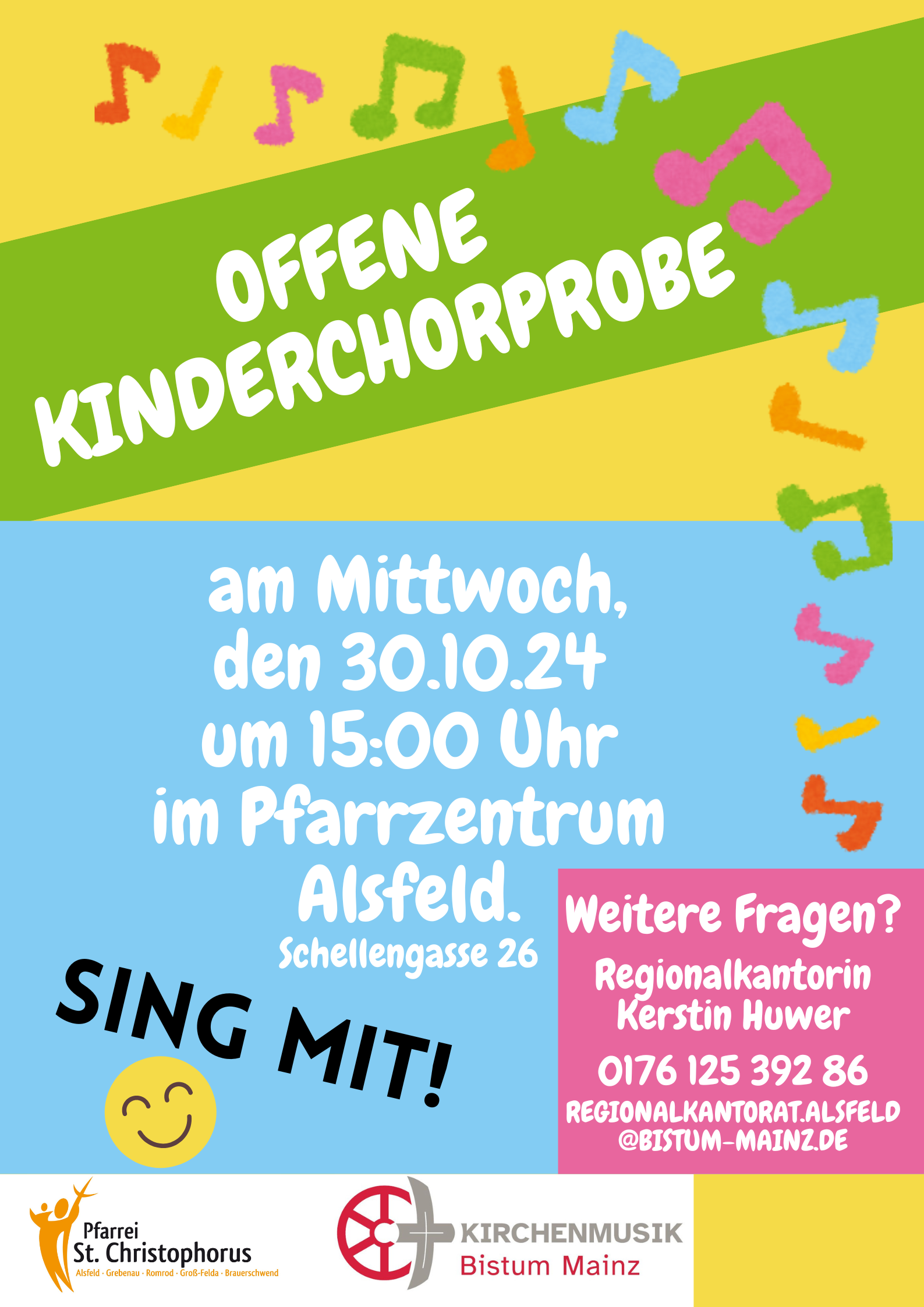 Plakat - Offene Kinderchorprobe